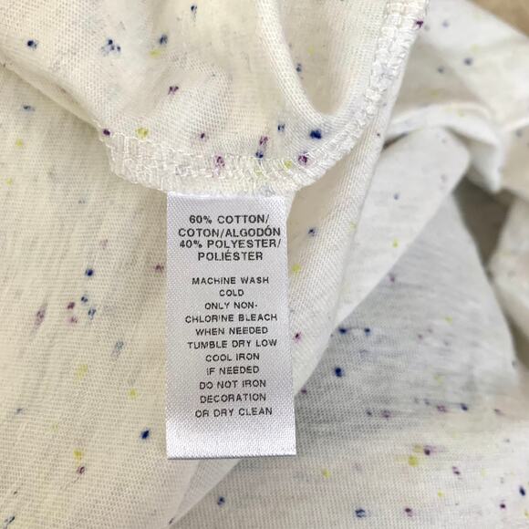 LOFT Speckled Cotton Blend Tank Top in Cream - Picture 8 of 8